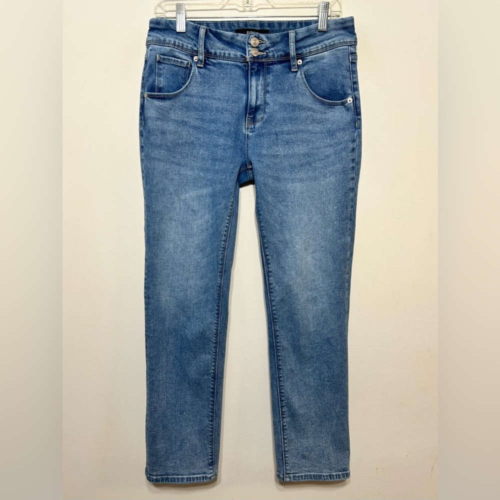 Hudson Flap Pocket Straight Leg Jeans Womens Size 6 Icy Blue H0524-01 - Picture 4 of 11